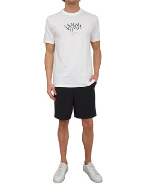 T-shirt uomo Armani Exchange in cotone bianco in UOMO