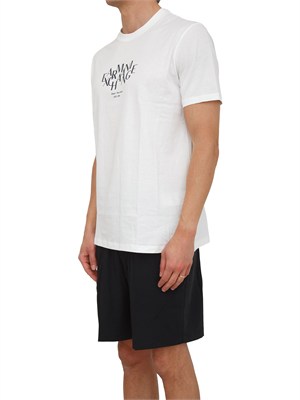 T-shirt uomo Armani Exchange in cotone bianco in UOMO