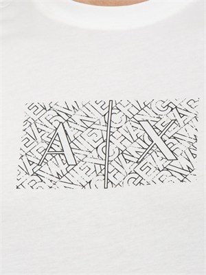 T-shirt uomo Armani Exchange in cotone bianco in UOMO