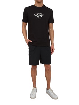 T-shirt uomo Armani Exchange in cotone nero in UOMO