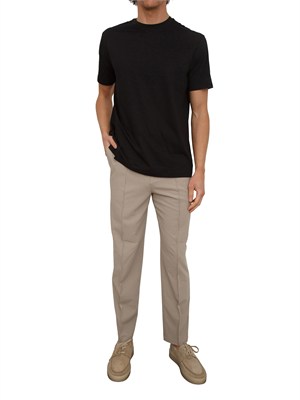 T-shirt Armani Exchange uomo in cotone nero in UOMO