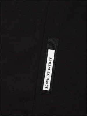 T-shirt Armani Exchange uomo in cotone nero in UOMO