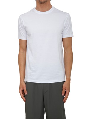 T-shirt Armani Exchange uomo in cotone bianco in UOMO