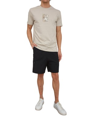 T-shirt uomo Armani Exchange in cotone beige in UOMO