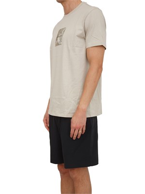 T-shirt uomo Armani Exchange in cotone beige in UOMO