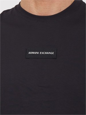 T-shirt uomo Armani Exchange in cotone blu in UOMO