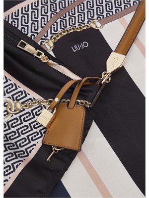 Borsa Liu Jo donna in raso stampato fantasia nera in DONNA