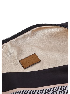 Borsa Liu Jo donna in raso stampato fantasia nera in DONNA