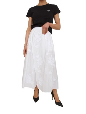 T-shirt Liu Jo donna in jersey di cotone nera in DONNA