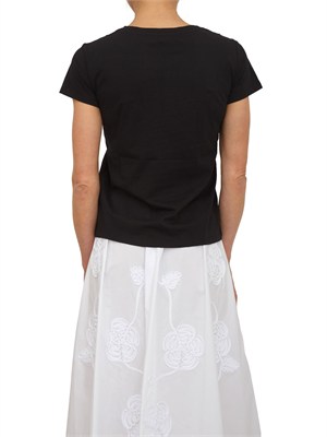 T-shirt Liu Jo donna in jersey di cotone nera in DONNA