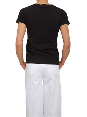 T-shirt nera Liu Jo donna in jersey di cotone in DONNA