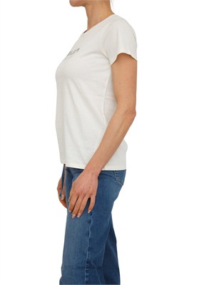 T-shirt Liu Jo donna in jersey di cotone bianca in DONNA