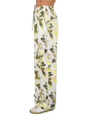 Pantaloni tuta Liu Jo donna in raso stampato fiori in DONNA