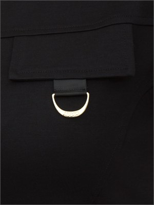 Abito Liu Jo in jersey nero maniche pizzo in DONNA
