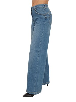 Jeans dritto Liu Jo donna in denim con lavaggio used in DONNA