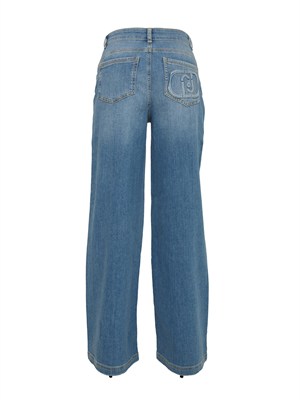 Jeans dritto Liu Jo donna in denim con lavaggio used in DONNA