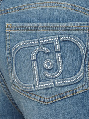 Jeans dritto Liu Jo donna in denim con lavaggio used in DONNA