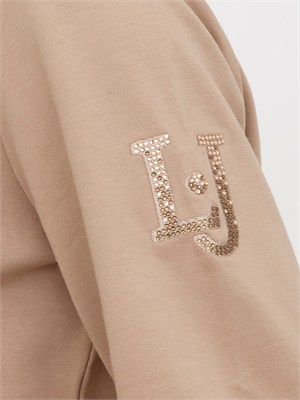 Tuta sportiva Liu Jo donna in cotone elasticizzato cammello in DONNA