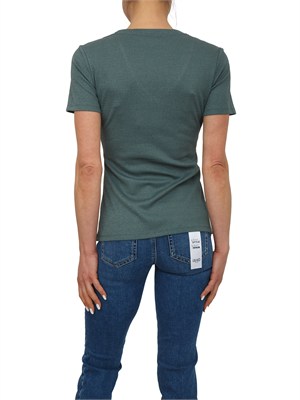 T-shirt Liu Jo donna in viscosa e lurex verde in DONNA