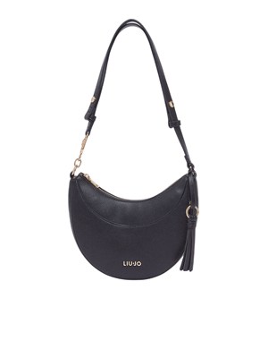 Borsa hobo media Liu Jo in ecopelle nera in DONNA