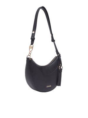 Borsa hobo media Liu Jo in ecopelle nera in DONNA