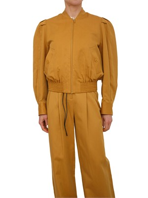 Giubbino Twinset in gabardina senape in DONNA