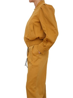 Giubbino Twinset in gabardina senape in DONNA