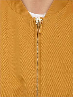 Giubbino Twinset in gabardina senape in DONNA