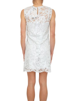 Abito corto Twinset in pizzo acquamarina con paillettes in DONNA