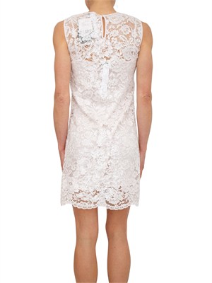 Abito corto Twinset in pizzo rosa con paillettes in DONNA