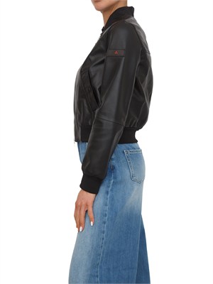 Giubbino nero in pelle Peuterey donna in DONNA