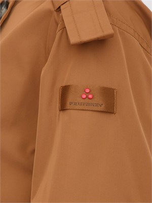 Trench corto Peuterey donna in taffetà marrone in DONNA