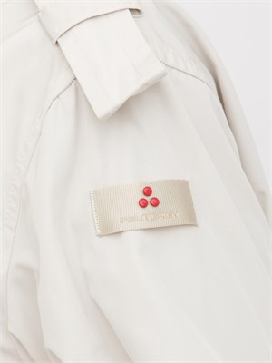 Trench corto Peuterey donna in taffetà avorio in DONNA