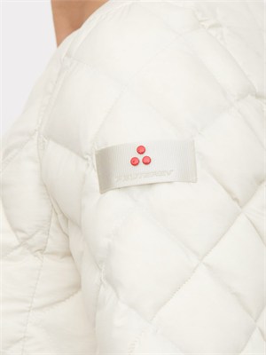 Piumino Peuterey donna in nylon idrorepellente avorio in DONNA