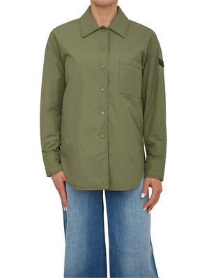 Camicia overshirt Peuterey donna in tela di nylon verde in DONNA