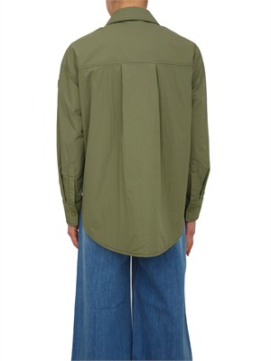Camicia overshirt Peuterey donna in tela di nylon verde in DONNA