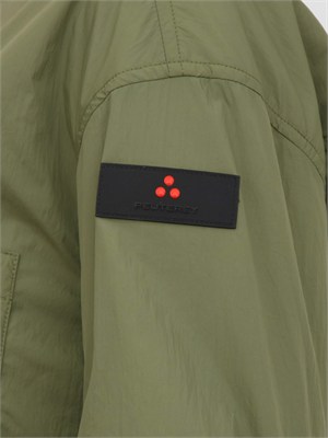 Camicia overshirt Peuterey donna in tela di nylon verde in DONNA