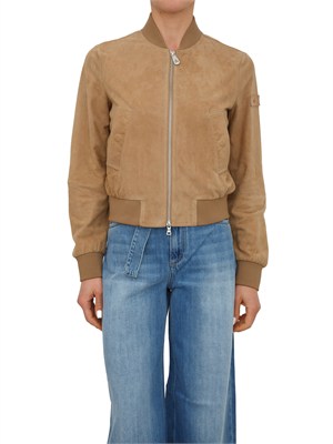 Giubbino pelle scamosciata beige Peuterey donna in DONNA
