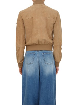 Giubbino pelle scamosciata beige Peuterey donna in DONNA