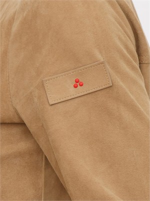 Giubbino pelle scamosciata beige Peuterey donna in DONNA