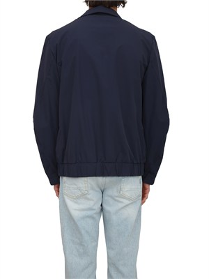 Giubbino Peuterey uomo in tela tecnica di nylon blu in UOMO