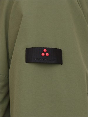 Giubbino Peuterey uomo in nylon stretch ritorto verde in UOMO