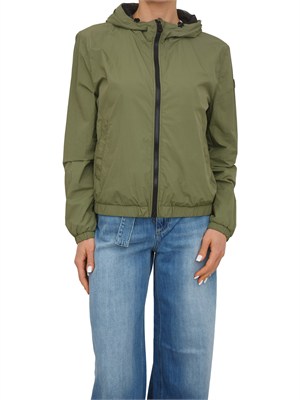 Giubbino Peuterey donna in tela di nylon verde in DONNA