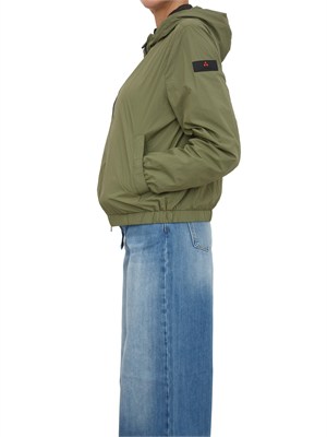 Giubbino Peuterey donna in tela di nylon verde in DONNA