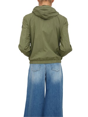 Giubbino Peuterey donna in tela di nylon verde in DONNA