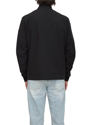 Bomber Peuterey uomo realizzato in tessuto stretch nero in UOMO