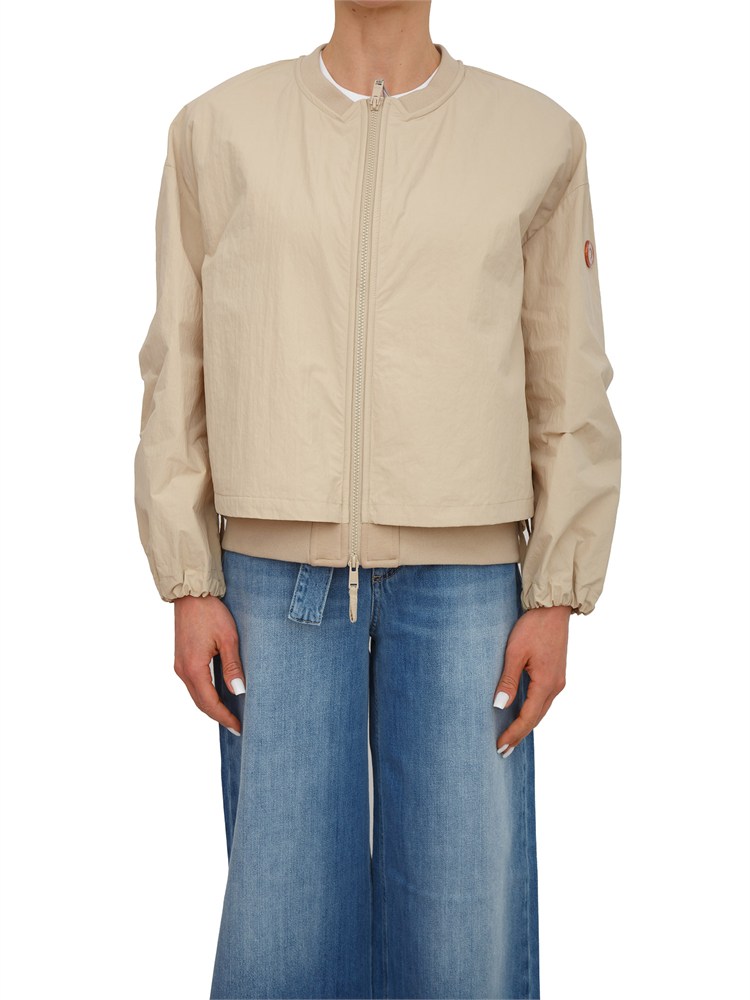 Giubbino Dekker donna in tessuto tecnico beige