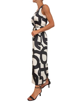 Tuta Emmombre Emme Marella in twill stampa blu in DONNA