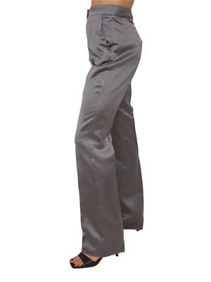 Pantalone EMMAEREO Emme Marella in raso grigio in DONNA