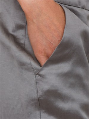 Pantalone EMMAEREO Emme Marella in raso grigio in DONNA